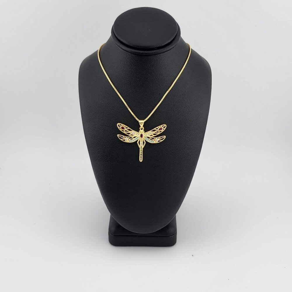 Last One Brand New Multi Colored DragonFly Necklace - Picture 9 of 12